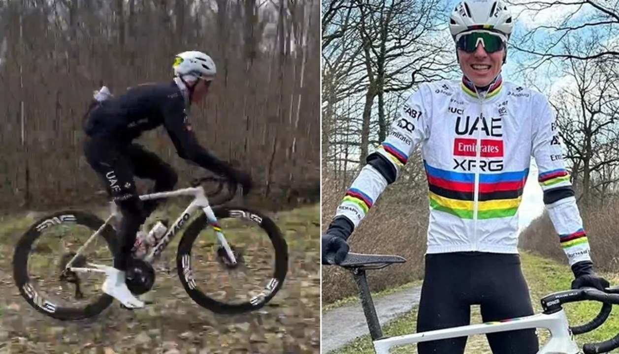 Cycling - Paris-Roubaix 2025 - Tadej Pogacar se teste sur la Trouée d'Arenberg... à deux mois de Paris-Roubaix