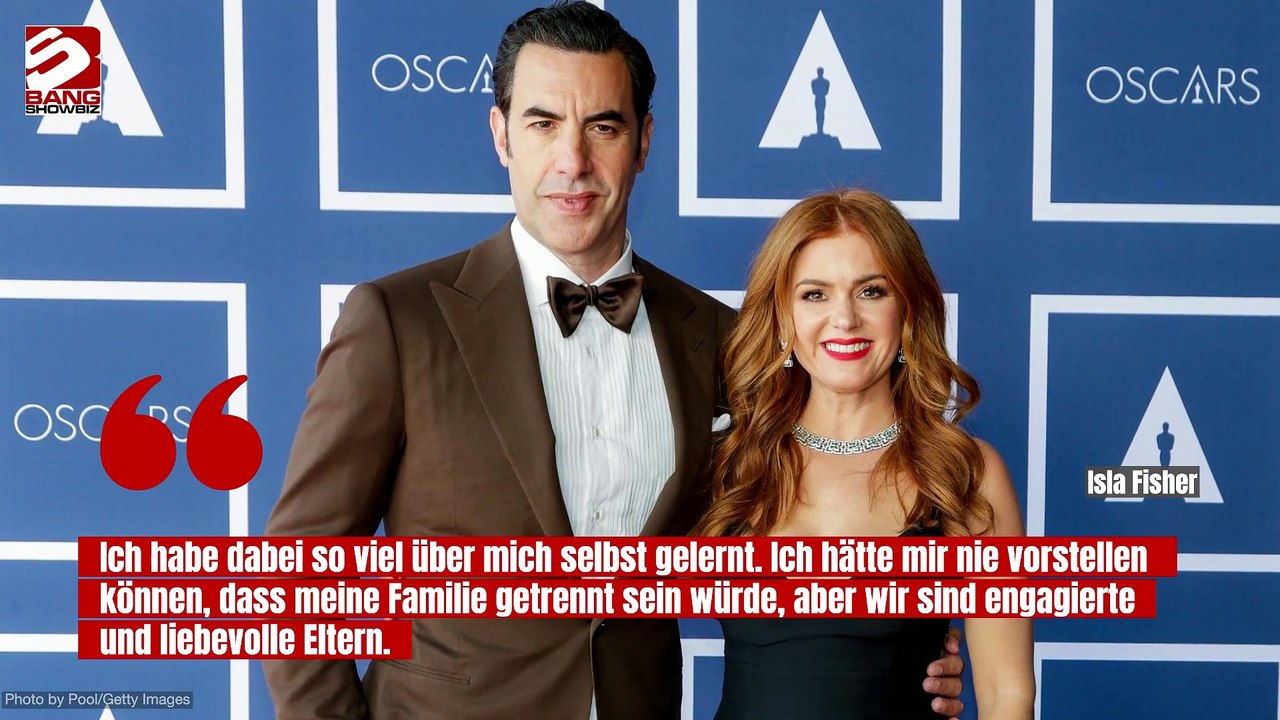"schwierigste sache": so sehr nahm isla fisher trennung von sacha baron cohen mit