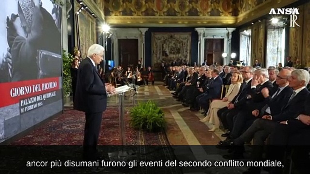 Giorno del Ricordo, Mattarella: "Squallide provocazioni non possono ridurre la condanna delle foibe"