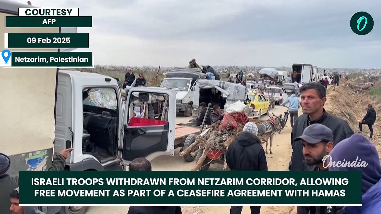 Gaza War: Long Traffic Lines at Netzarim Corridor: Israeli Troops Withdraw  After 15 Months of War