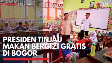 Presiden Tinjau Makan Bergizi Gratis di Bogor