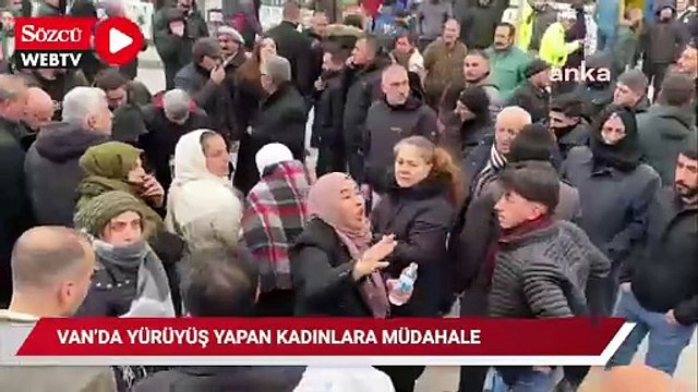 Van'daki yürüyüşe müdahale: Çok sayıda gözaltı var