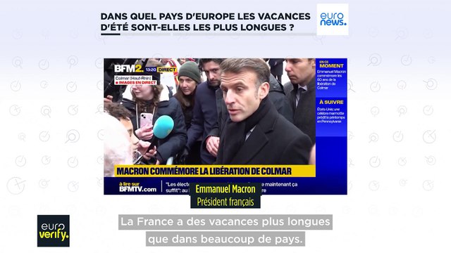 Fact checking : dans quel pays d'Europe les vacances scolaires d'été sont-elles les plus longues ?