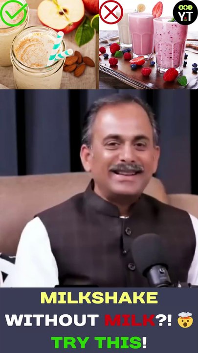 Milkshake Without Milk Acharya Manish Ji’s Ayurvedic Summer Drink Recipe! 🍹🚫🥛 #Shorts