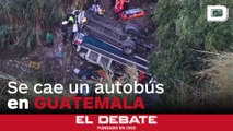 Al menos 51 muertos tras caerse un autobús por un barranco en Guatemala