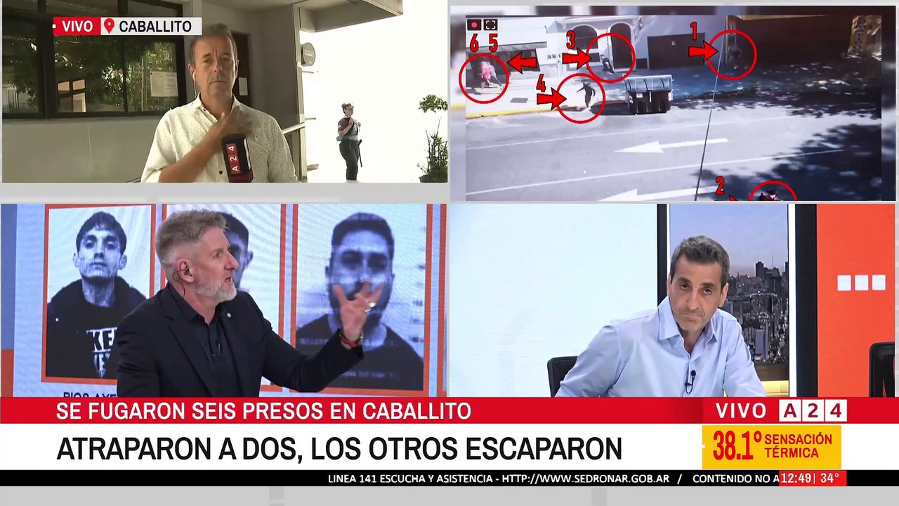 📢 FUGA DE PRESOS EN CABALLITO: CAPTURARON A DOS DE LOS SEIS DETENIDOS
