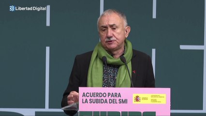 Pepe Álvarez: "Soy radicalmente contrario a la bajada de impuestos. No queremos que se bajen los impuestos"