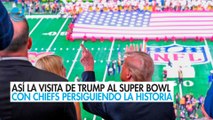 Así la visita de Trump al Super Bowl con Chiefs persiguiendo la historia