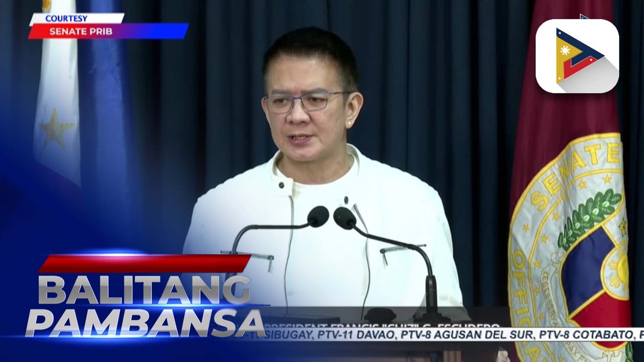 SP Escudero  thumbs down special session on impeachment case vs. VP Sara Duterte