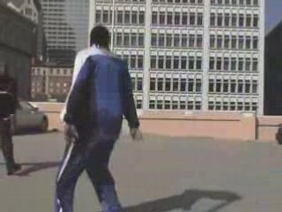 Kobe saute au dessus d'une aston martin