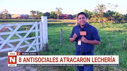 Ocho antisociales atracaron una lechería