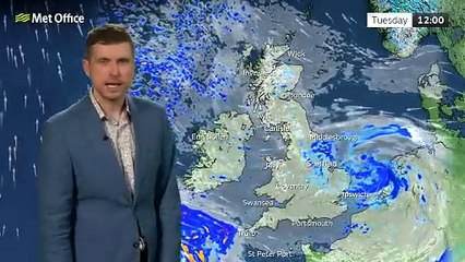 Met Office Monday Evening Weather Forecast - 10/02/25
