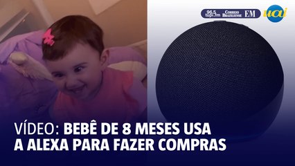 Bebê de oito meses faz compra com cartão de crédito pela Alexa
