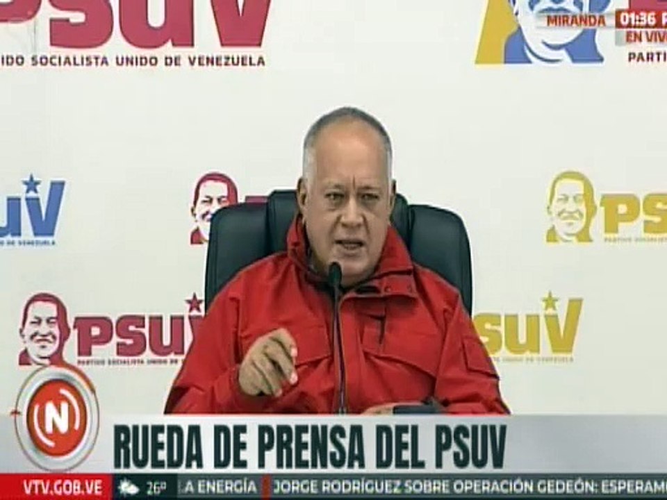 Sec. Gral. del PSUV Cabello: Si alguien ha combatido las bandas es la Revolución Bolivariana