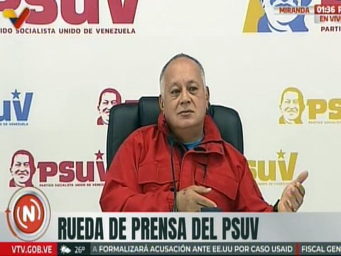 Sec. Gral. del PSUV Diosdado Cabello calificó de ineptos y sin vergüenza a la oposición venezolana