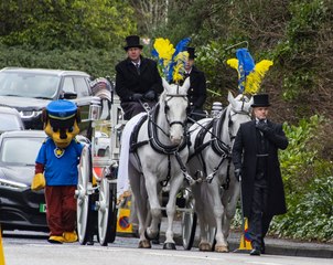 Mourners watch final journey of six-year-old schoolgirl Hope Gordon