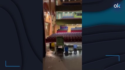 Las goteras obligan a cerrar el teatro Buero Vallejo de Alcorcón ante la pasividad de su alcaldesa