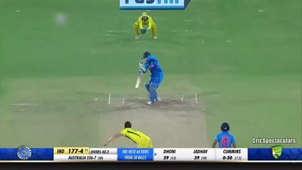 MS Dhoni 59_ (72) vs Australia 1st Odi 2019 , Hyderabad (Ball By Ball)