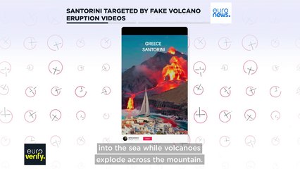 Santorini targeted by fake volcano eruption videos