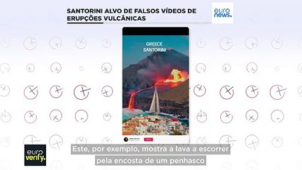Santorini alvo de falsos vídeos de erupções vulcânicas