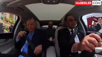 Cumhurbaşkanı Erdoğan ile Malezya Başbakanı'nın Togg içerisindeki diyalogları efsane