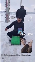 Rakıya su katmayı unutmayanlar, yollara tuz atmayı unutuyor! Vatandaş da Ekrem’le böyle dalga geçiyor