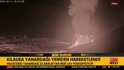 23 Aralık'tan beri lav püskürtüyor: Kilauea Yanardağı yeniden hareketlendi!