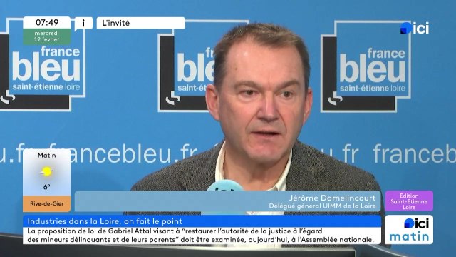 Jérôme Damelincourt, délégué général de l'UIMM (Union des industries et métiers de la métallurgie) de la Loire