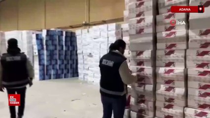 Adana'da 20 milyon TL değerinde makaron yakalatan kaçakçı