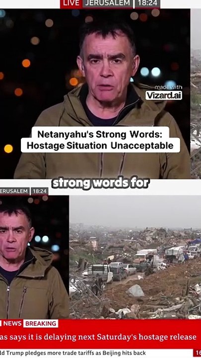 Hamas Halts Release of Israeli Hostages: Breaking News Update || MWM STORE||Netanyahu's Strong Words_ Hostage Situation Unacceptable