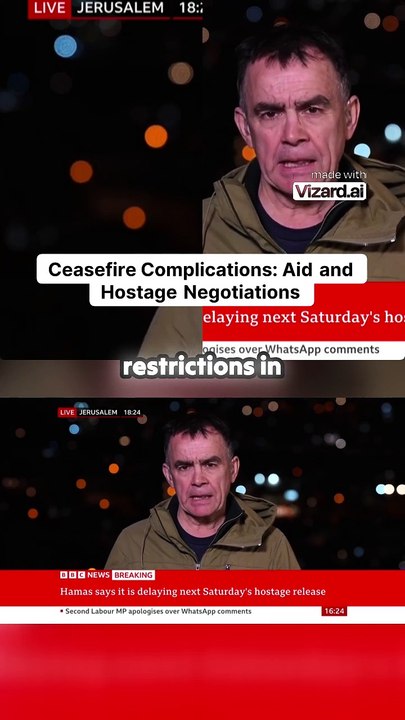 Hamas Halts Release of Israeli Hostages: Breaking News Update || MWM STORE||Ceasefire Complications_ Aid and Hostage Negotiations