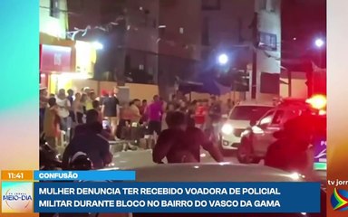 Mulher acusa PM de agressão com voadora durante bloco no Vasco da Gama