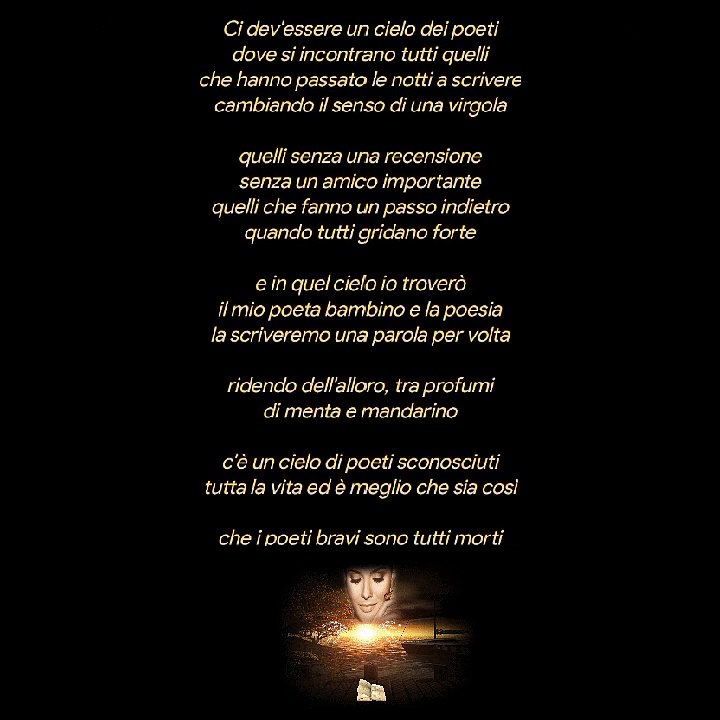 Ci dev'essere un cielo dei poeti  Mariangela Ruggiu Legge Rodolfo Vettor ❤️❤️❤️