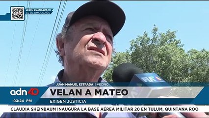 Así le dan el último adiós a Mateo, que fue hallado sin vida en Jalisco
