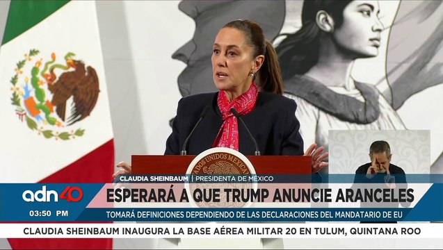 La presidenta, Claudia Sheinbaum habla sobre los posibles aranceles de Trump al aluminio y al acero