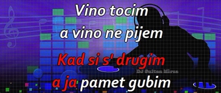 Vino točim, a vino ne pijem - Miroslav Ilić (uživo karaoke)