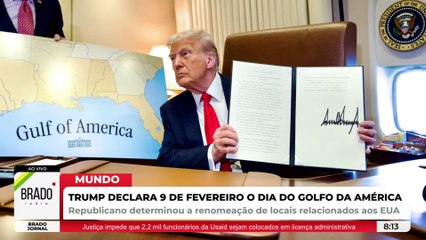 TRUMP VAI PRA CIMA E DECLARA: “GOLFO DA AMÉRICA”