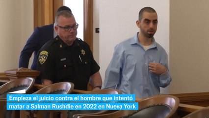 Empieza el juicio contra el hombre que intentó matar a Salman Rushdie