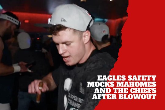 Messed him up! Eagles safety Reed Blankenship mocks Patrick Mahomes and the Chiefs after blowout