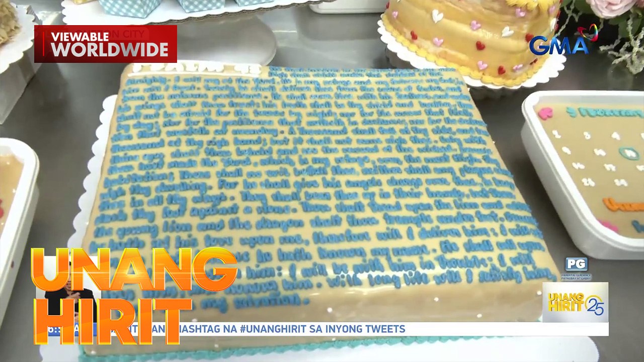 CAKE NA, LOVE LETTER PA?! | Unang Hirit