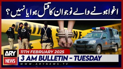 Was the abducted young man killed or not? - ARY News 3 AM Bulletin 11th Feb 2025