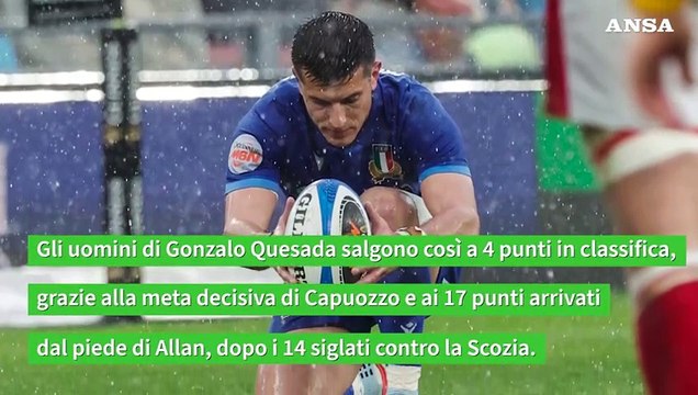 Torneo Sei Nazioni, l'Italrugby piega il Galles all'Olimpico