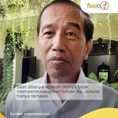 Respons Jokowi soal Muncul Tulisan 'Adili Jokowi' di Sejumlah Daerah