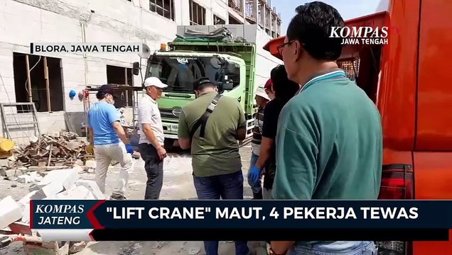 Lift Crane Jatuh di Blora, 4 Pekerja Tewas