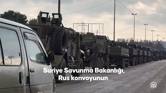 Suriye Savunma Bakanlığı, Rus konvoyunun Tartus üssüne girmesine izin vermedi