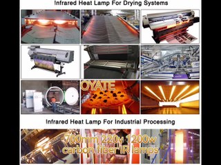 Carbon fiber Heating lamp 700 mm 230v 1200w DTF machine Quartz infrared heating element