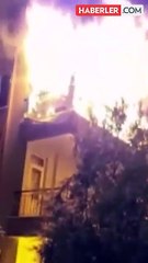 Balkona stoklanan cep telefonu bataryaları bomba gibi patladı, mahalleli sokağa döküldü