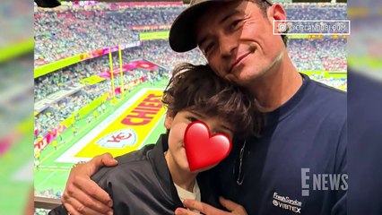 Orlando Bloom and Son Flynn Make RARE Appearance at Super Bowl 2025 _ E! News