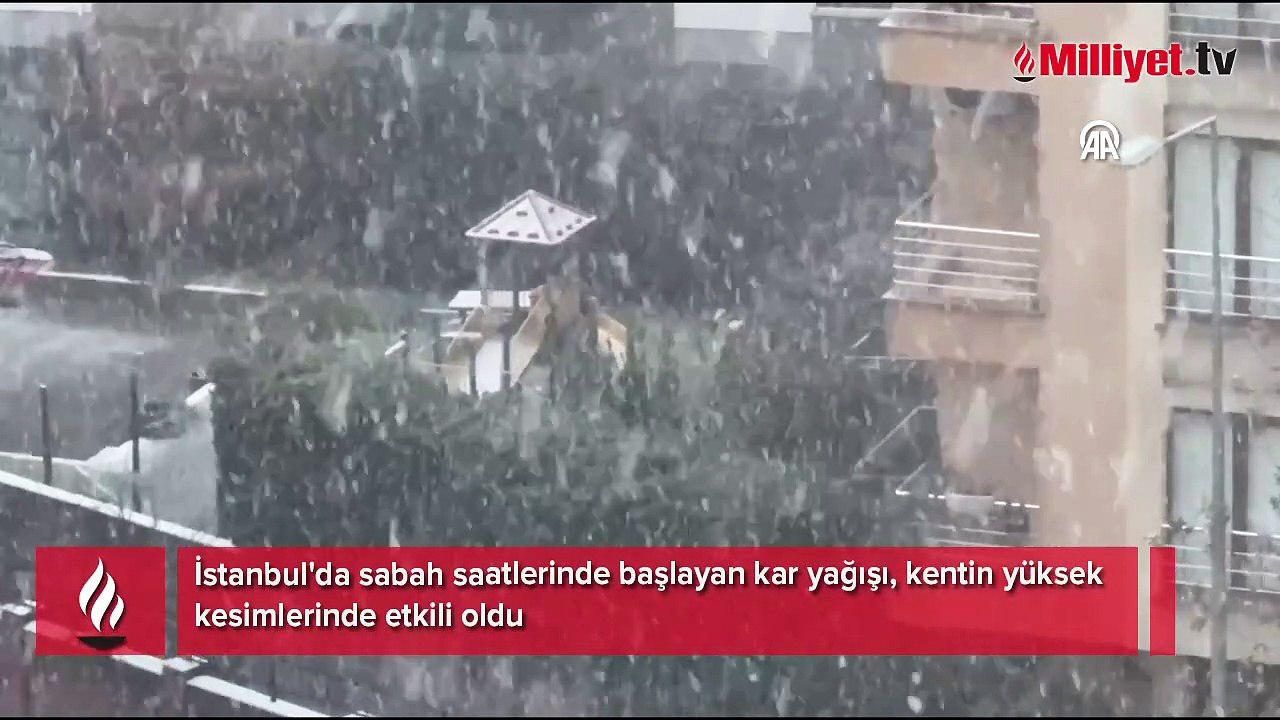 İstanbul'un bazı ilçelerinde kar yağışı etkili oldu