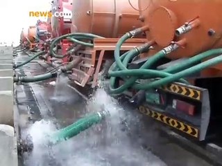Truckers say long queues leading to illegal sewage dumping